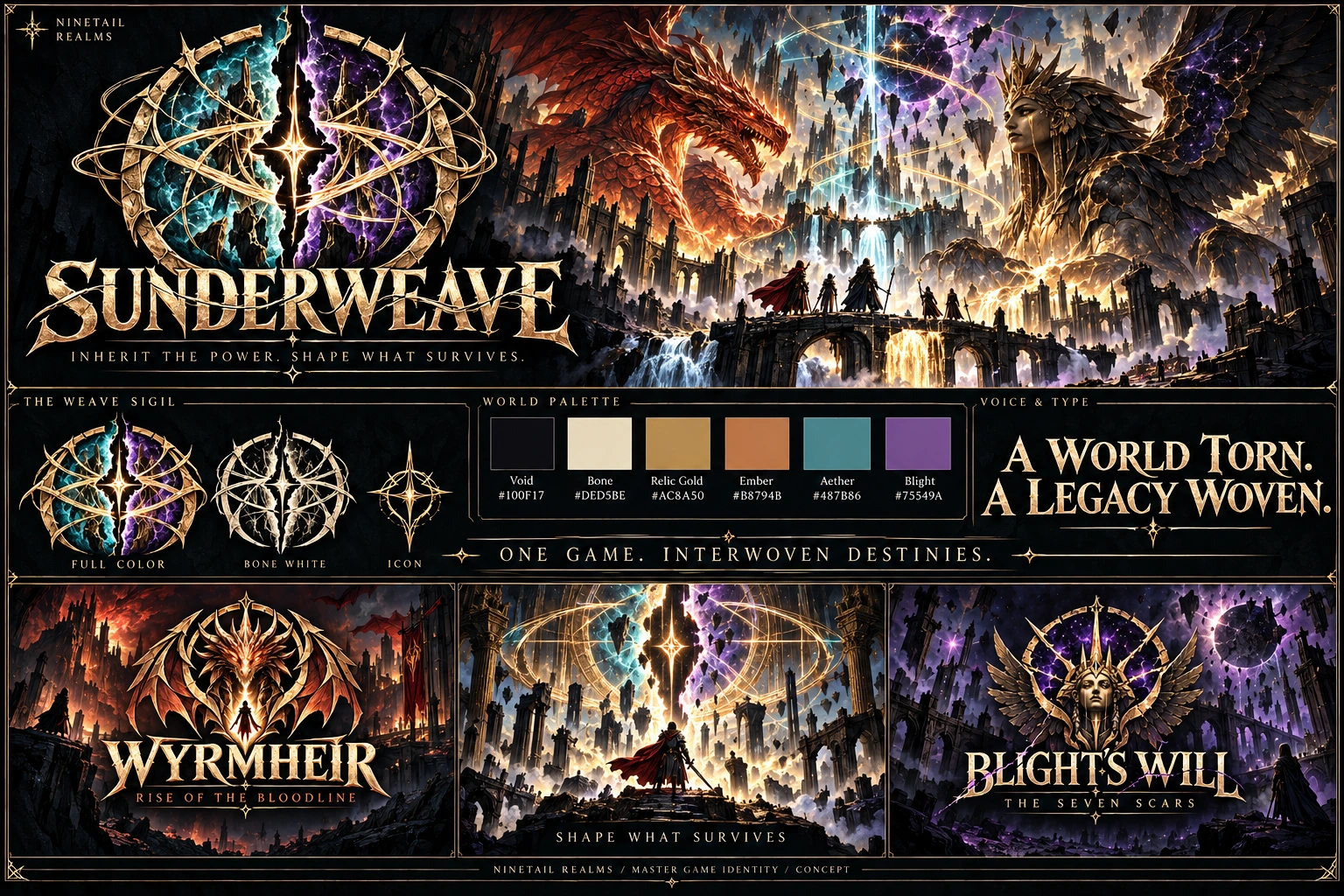Sunderweave branding board